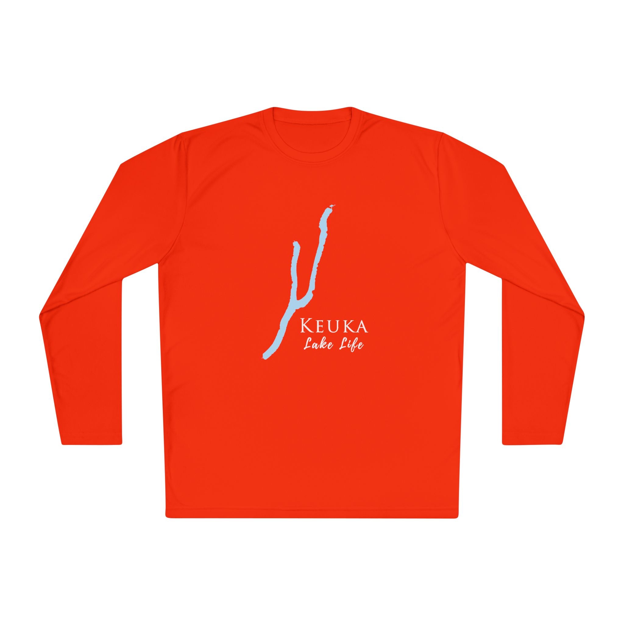 Keuka Lake Life Dri-fit Boating Shirt – Breathable Material – Men's Long Sleeve Moisture Wicking Tee – New York Lake
