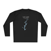 Lay Lake Alabama Dri-fit Boating Shirt – Breathable Material – Men's Long Sleeve Moisture Wicking Tee – Alabama Lake