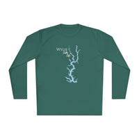 Wylie Lake Life Dri-fit Boating Shirt – Breathable Material – Men's Long Sleeve Moisture Wicking Tee – South Carolina Lake