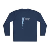 Champlain Lake Life Dri-fit Boating Shirt – Breathable Material – Men's Long Sleeve Moisture Wicking Tee – New York and Vermont Lake