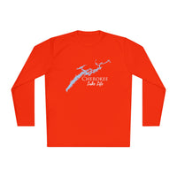 Cherokee Lake Life Dri-fit Boating Shirt – Breathable Material – Men's Long Sleeve Moisture Wicking Tee – Tennessee Lake