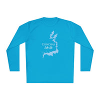 Conchas Lake Life Dri-fit Boating Shirt – Breathable Material – Men's Long Sleeve Moisture Wicking Tee – New Mexico Lake