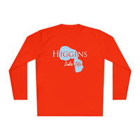 Higgins Lake Life Dri-fit Boating Shirt – Breathable Material – Men's Long Sleeve Moisture Wicking Tee – Michigan Lake