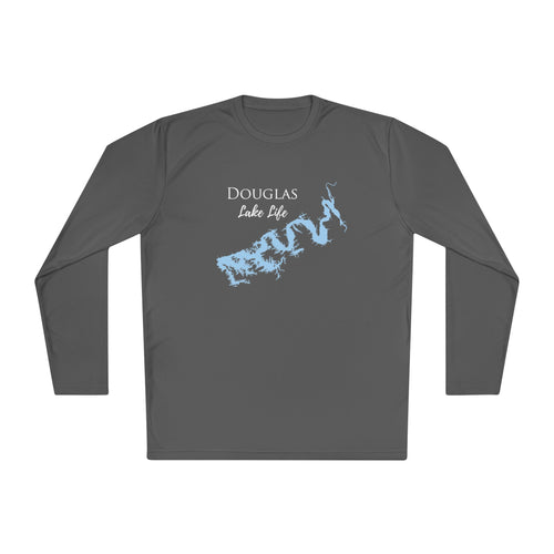 Douglas Lake Life Dri-fit Boating Shirt – Breathable Material – Men's Long Sleeve Moisture Wicking Tee – Tennessee Lake