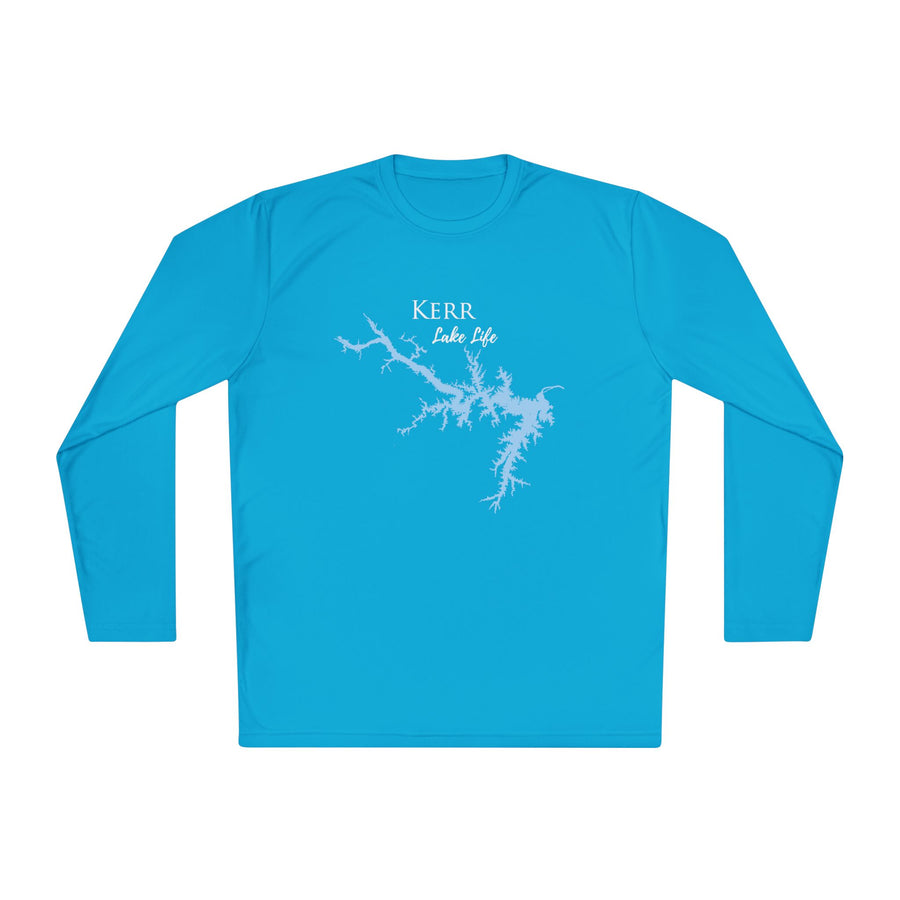 Kerr Lake Life Dri-fit Boating Shirt – Breathable Material – Men's Long Sleeve Moisture Wicking Tee – North Carolina and Virginia Lake