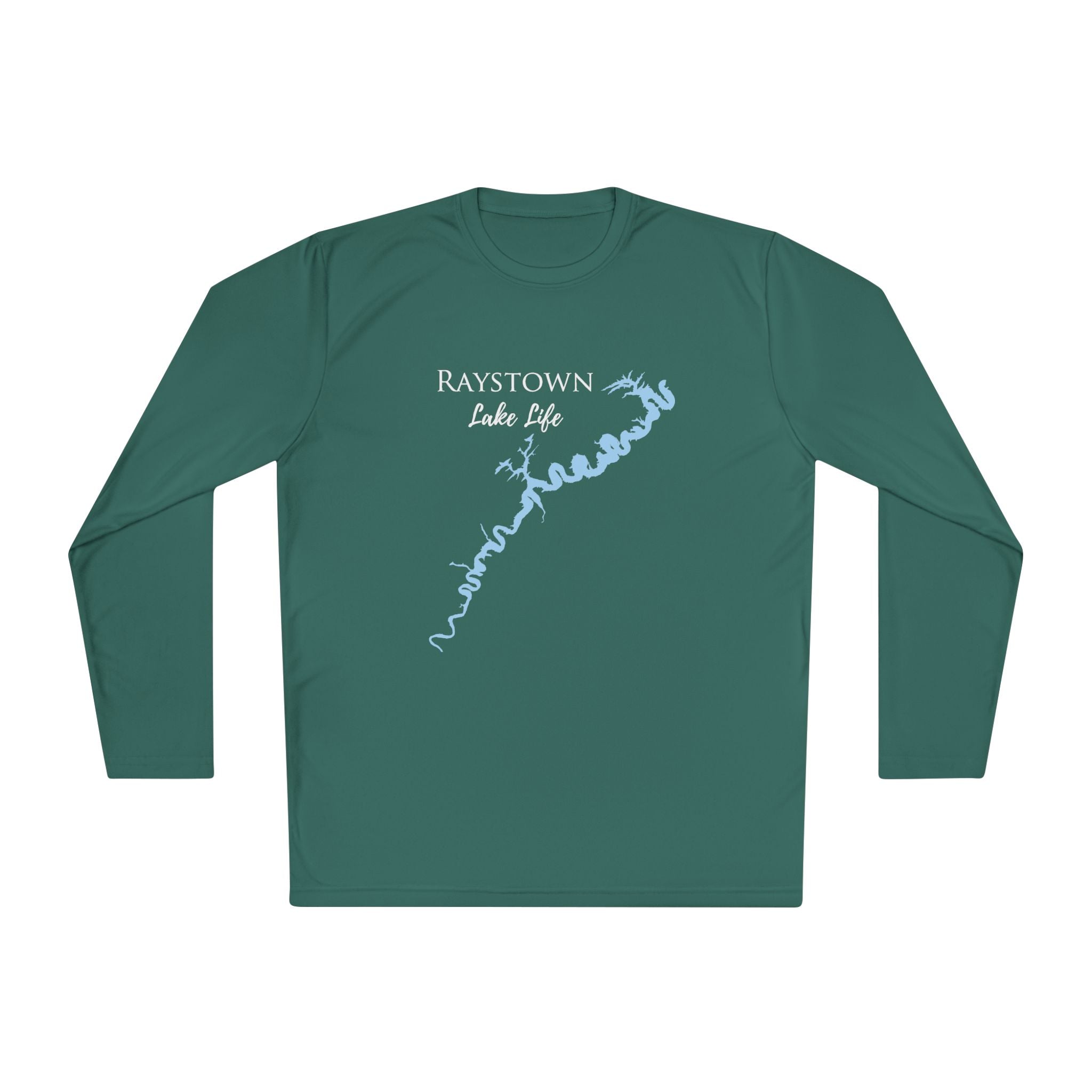 Raystown Lake Life Dri-fit Boating Shirt – Breathable Material – Men's Long Sleeve Moisture Wicking Tee – Pennsylvania Lake