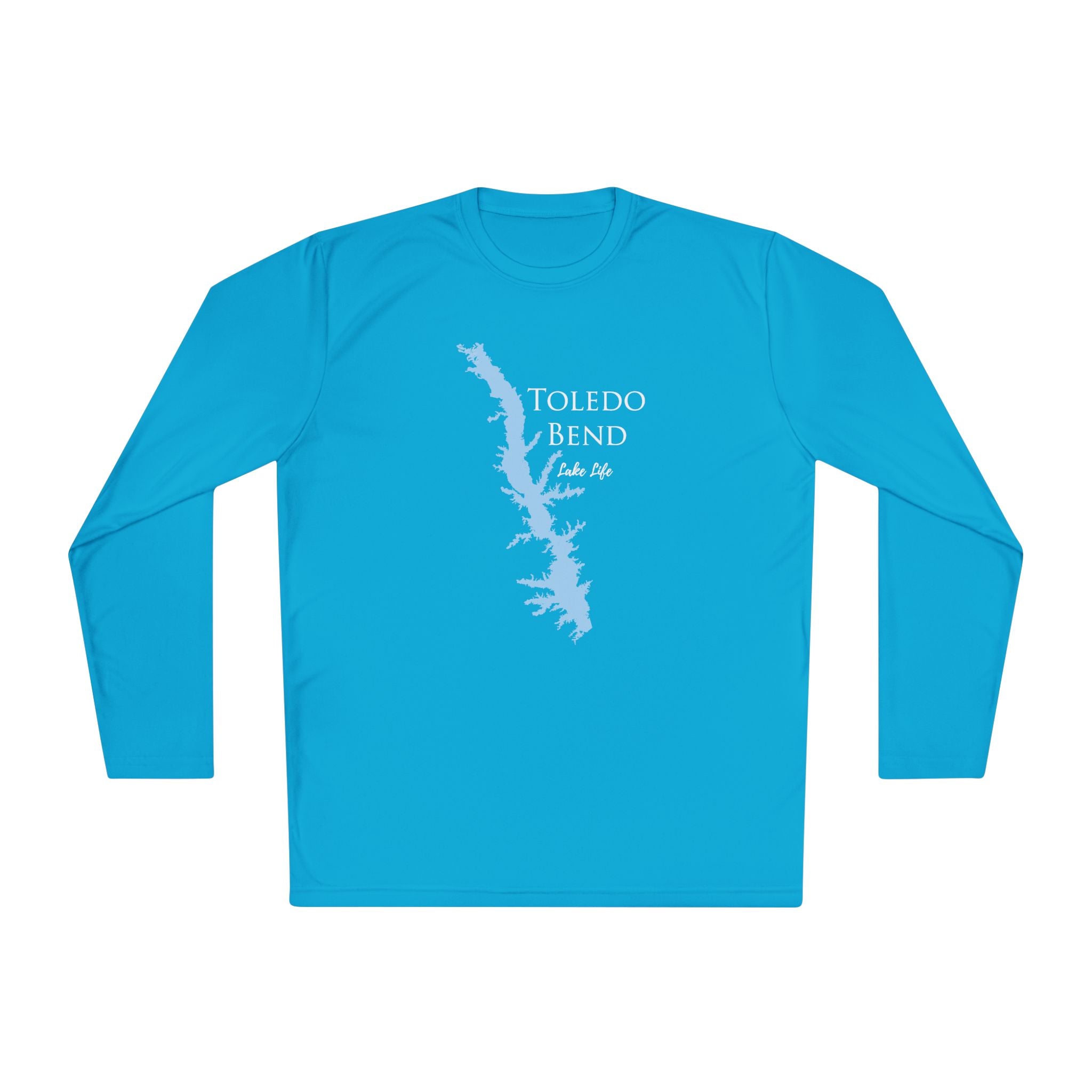 Toledo Bend Lake Life Dri-fit Boating Shirt – Breathable Material – Men's Long Sleeve Moisture Wicking Tee – Louisiana and Texas Lake