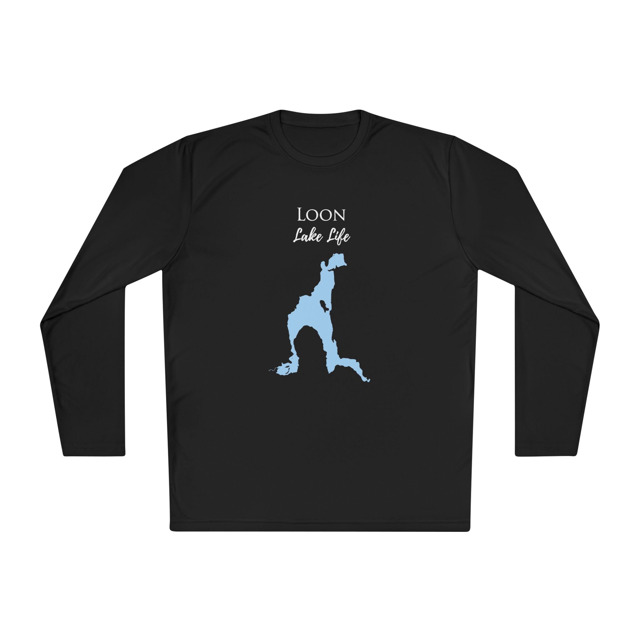 Loon Lake Life Dri-fit Boating Shirt – Breathable Material – Men's Long Sleeve Moisture Wicking Tee – New York Lake