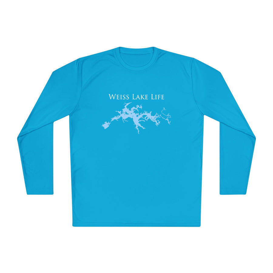 Weiss Lake Life Dri-fit Boating Shirt – Breathable Material – Men's Long Sleeve Moisture Wicking Tee – Georgia and Alabama Lake