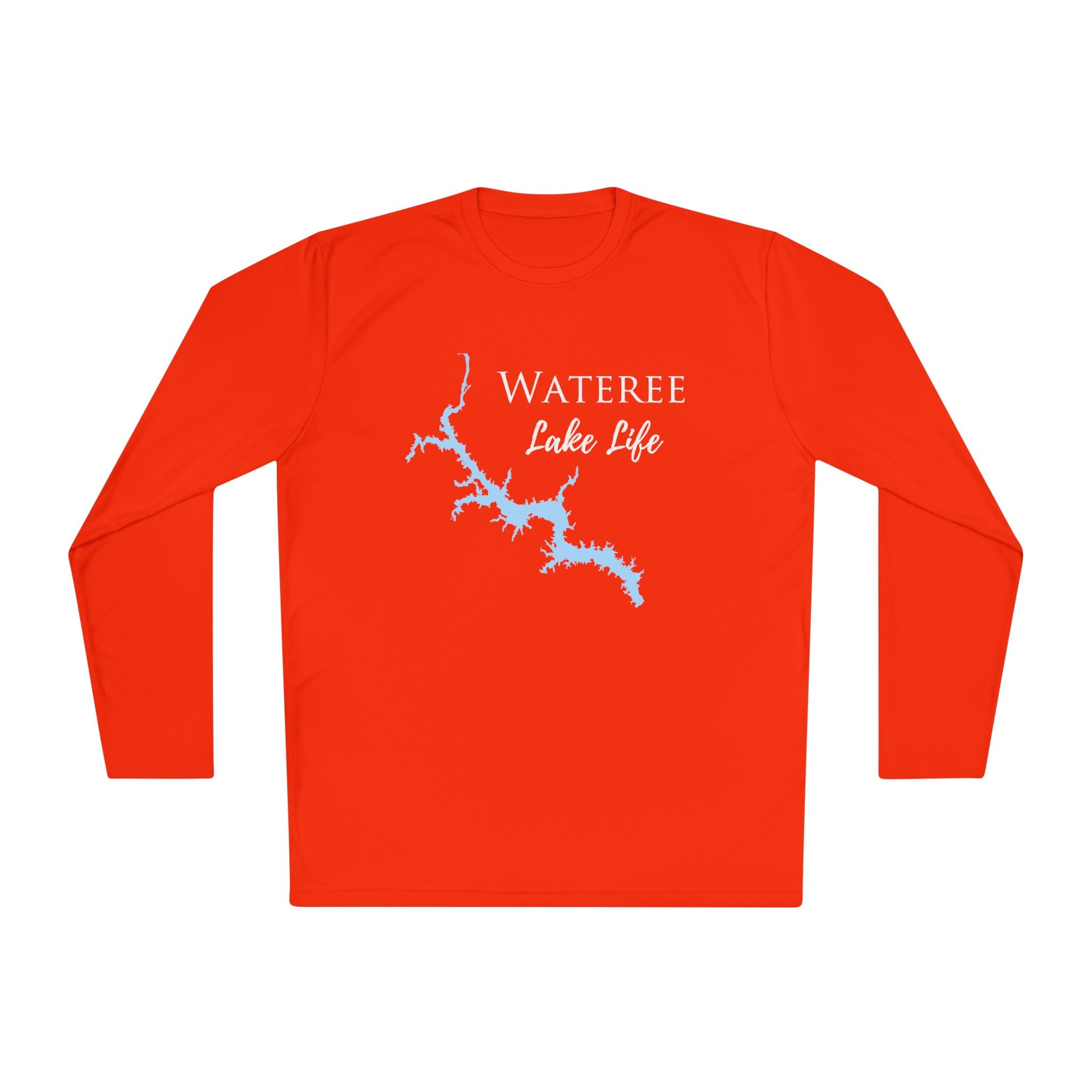 Wateree Lake Life Dri-fit Boating Shirt – Breathable Material – Men's Long Sleeve Moisture Wicking Tee – South Carolina Lake