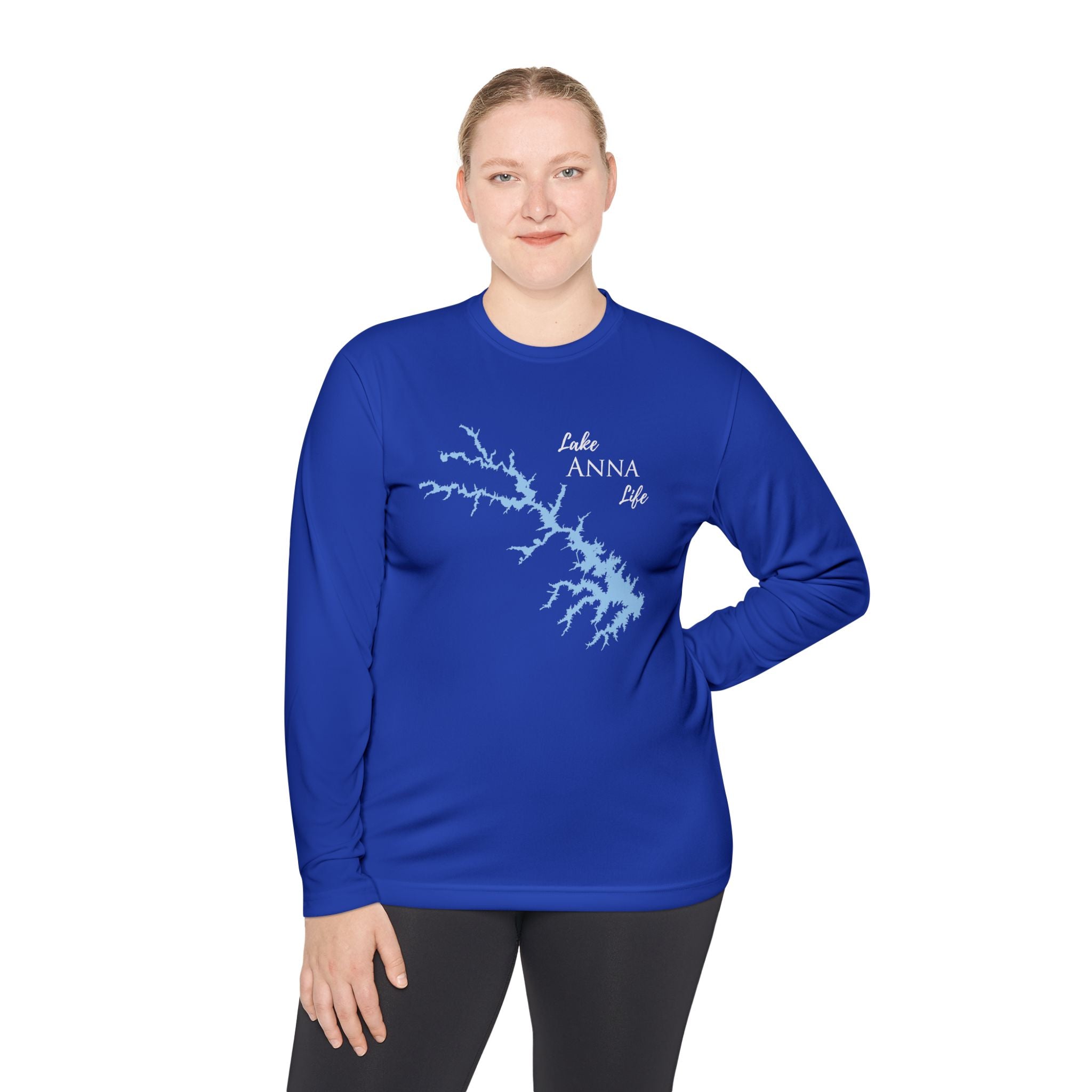 Lake Anna Life Dri-fit Boating Shirt – Breathable Material – Men's Long Sleeve Moisture Wicking Tee – Virginia Lake