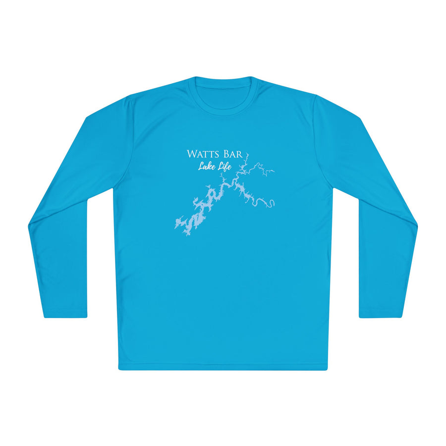 Watts Bar Lake Life Dri-fit Boating Shirt – Breathable Material – Men's Long Sleeve Moisture Wicking Tee – Tennessee Lake