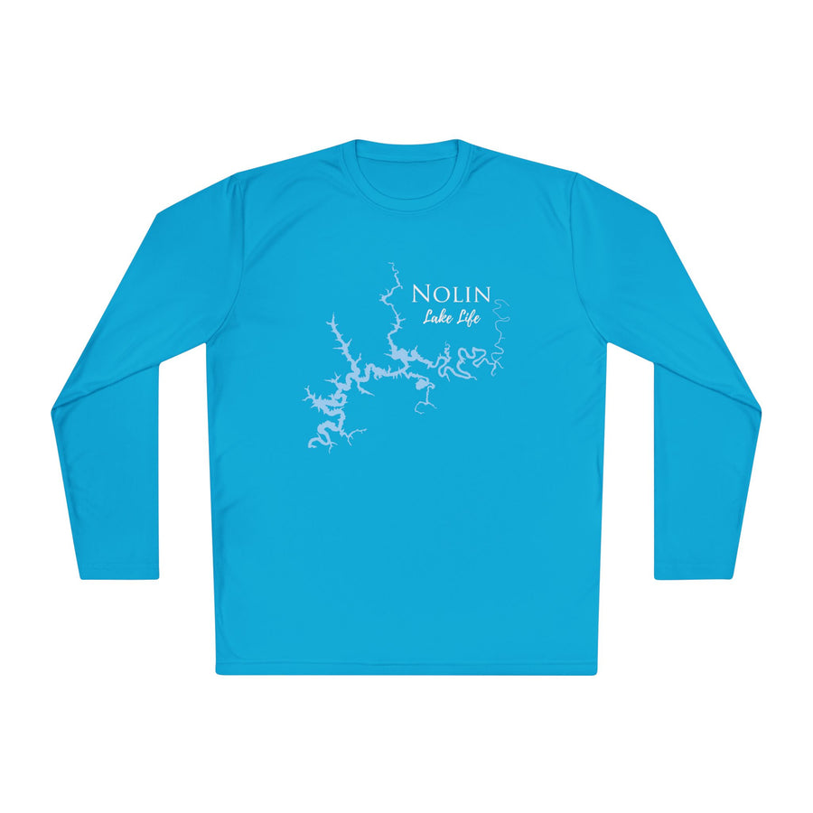 Nolin Lake Life Dri-fit Boating Shirt – Breathable Material – Men's Long Sleeve Moisture Wicking Tee – Kentucky Lake