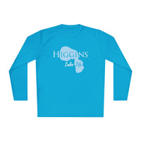 Higgins Lake Life Dri-fit Boating Shirt – Breathable Material – Men's Long Sleeve Moisture Wicking Tee – Michigan Lake