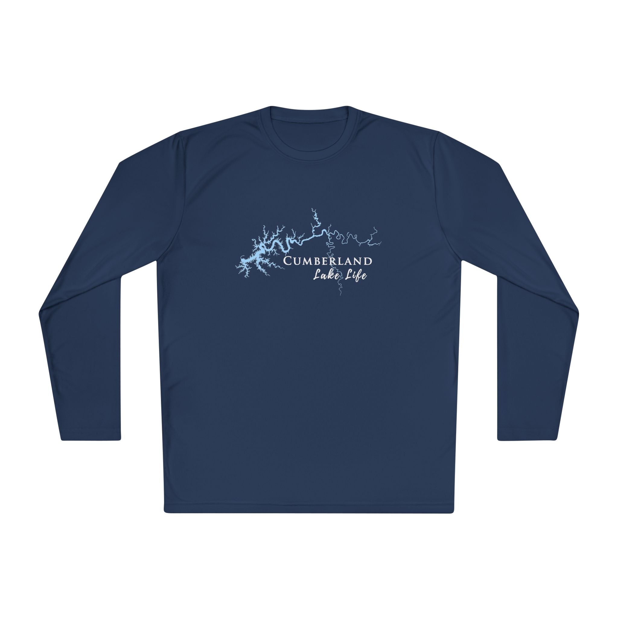 Oconee Lake Life Dri-fit Boating Shirt – Breathable Material – Men's Long Sleeve Moisture Wicking Tee – Georgia Lake