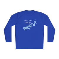 Douglas Lake Life Dri-fit Boating Shirt – Breathable Material – Men's Long Sleeve Moisture Wicking Tee – Tennessee Lake