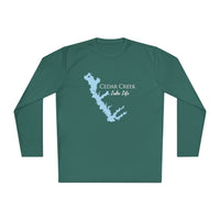 Cedar Creek Lake Life Dri-fit Boating Shirt – Breathable Material – Men's Long Sleeve Moisture Wicking Tee – Texas Lake