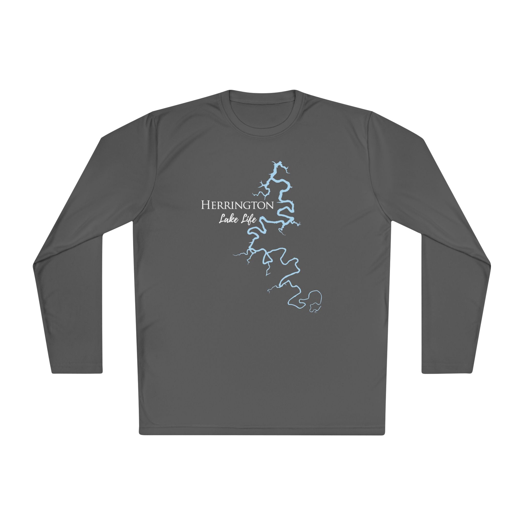 Herrington Lake Life Dri-fit Boating Shirt – Breathable Material – Men's Long Sleeve Moisture Wicking Tee – Kentucky Lake