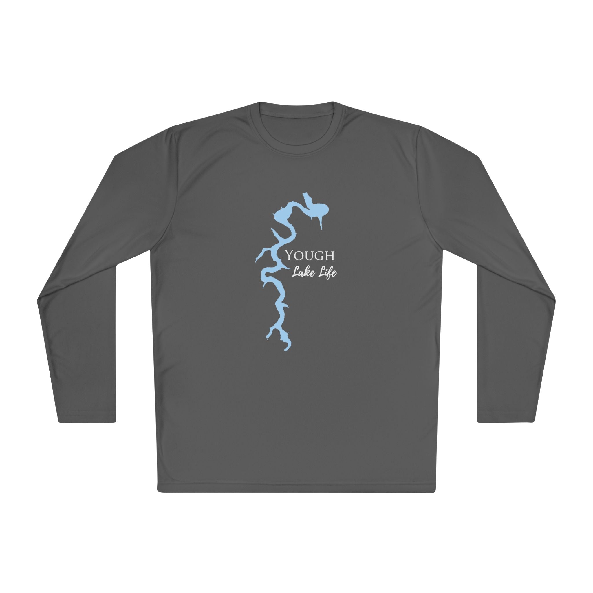 Yough Lake Life Dri-fit Boating Shirt – Youghiogheny River Lake - Breathable Material – Men's Long Sleeve Moisture Wicking Tee – Pennsylvania Lake
