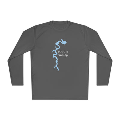 Yough Lake Life Dri-fit Boating Shirt – Youghiogheny River Lake - Breathable Material – Men's Long Sleeve Moisture Wicking Tee – Pennsylvania Lake