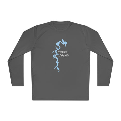 Yough Lake Life Dri-fit Boating Shirt – Youghiogheny River Lake - Breathable Material – Men's Long Sleeve Moisture Wicking Tee – Pennsylvania Lake