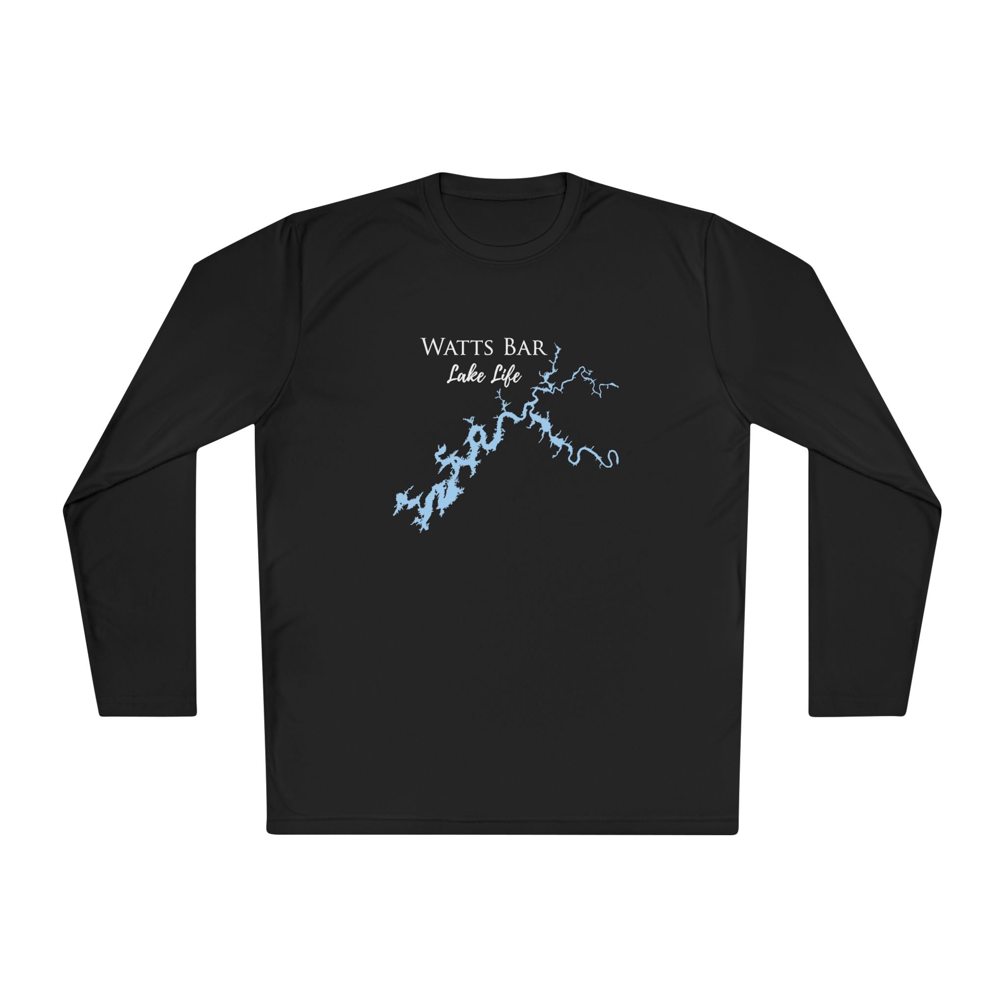 Watts Bar Lake Life Dri-fit Boating Shirt – Breathable Material – Men's Long Sleeve Moisture Wicking Tee – Tennessee Lake