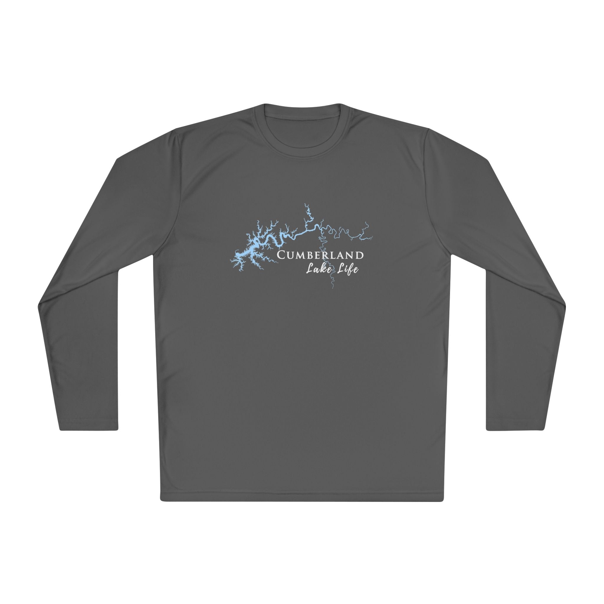 Oconee Lake Life Dri-fit Boating Shirt – Breathable Material – Men's Long Sleeve Moisture Wicking Tee – Georgia Lake
