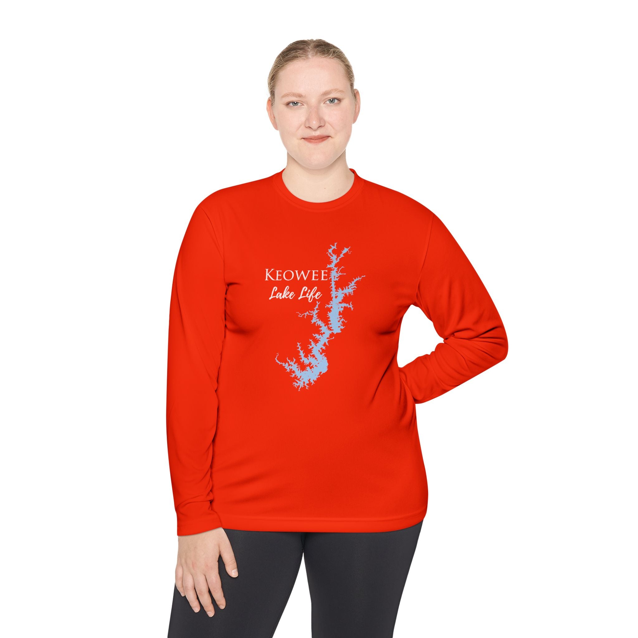Keowee Lake Life Dri-fit Boating Shirt – Breathable Material – Men's Long Sleeve Moisture Wicking Tee – South Carolina Lake