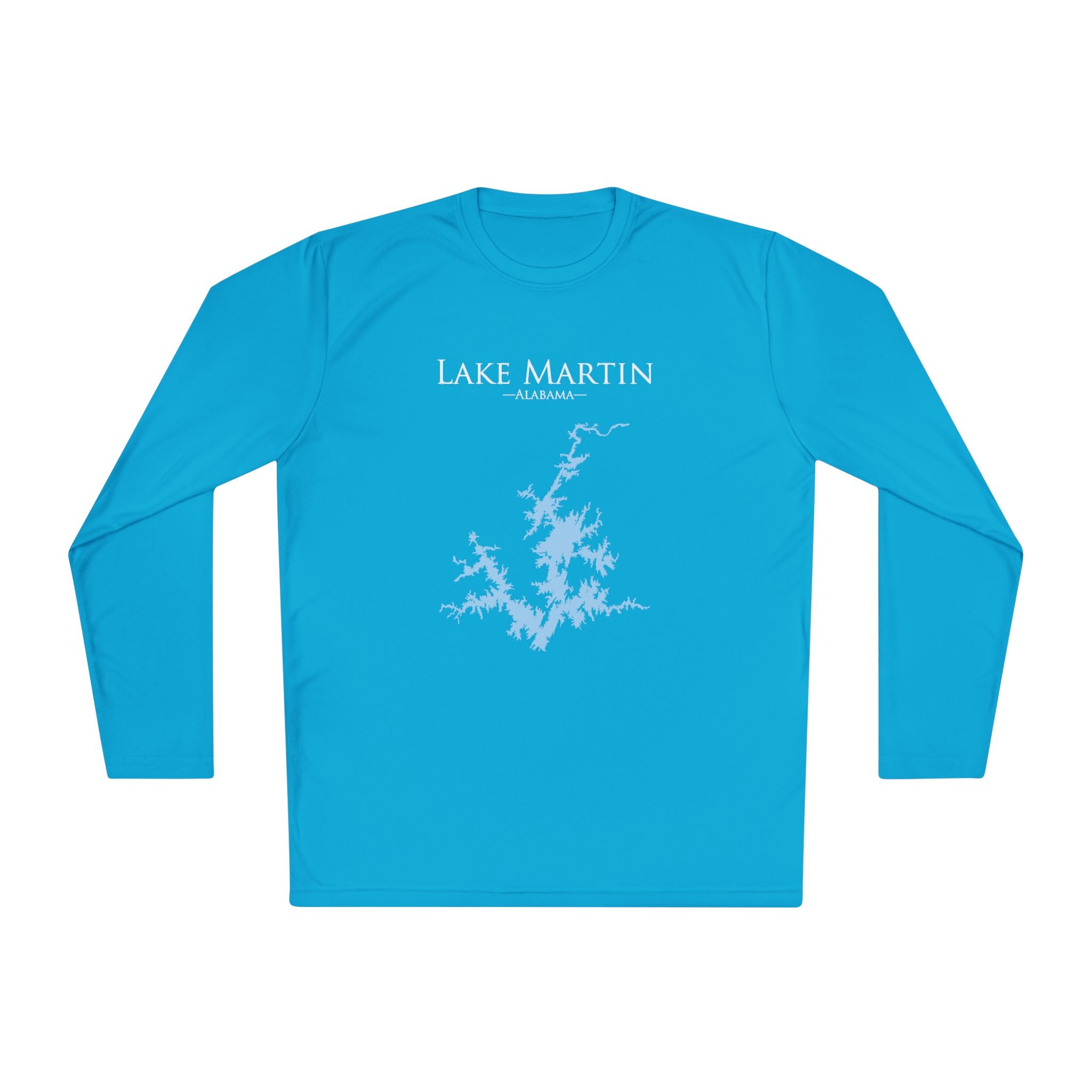 Lake Martin Dri-fit Boating Shirt – Breathable Material – Men's Long Sleeve Moisture Wicking Tee – Alabama Lake