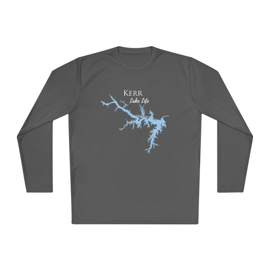 Kerr Lake Life Dri-fit Boating Shirt – Breathable Material – Men's Long Sleeve Moisture Wicking Tee – North Carolina and Virginia Lake