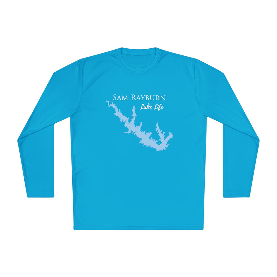 Sam Rayburn Lake Life Dri-fit Boating Shirt – Breathable Material – Men's Long Sleeve Moisture Wicking Tee – Texas Lake