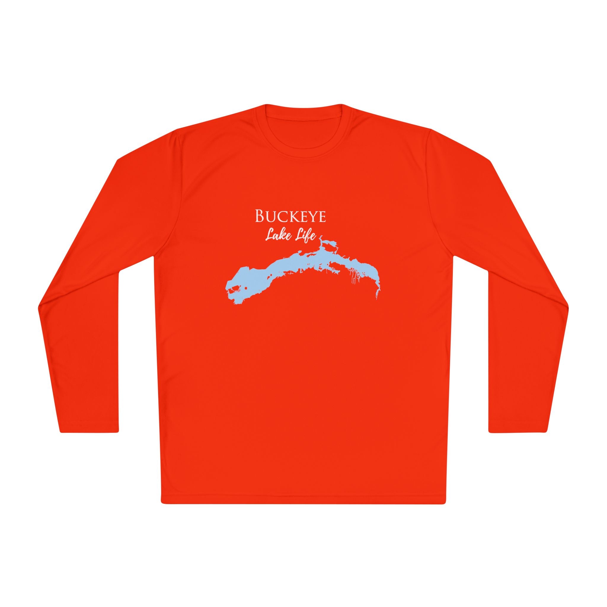 Buckeye Lake Life Dri-fit Boating Shirt – Breathable Material – Men's Long Sleeve Moisture Wicking Tee – Ohio Lake