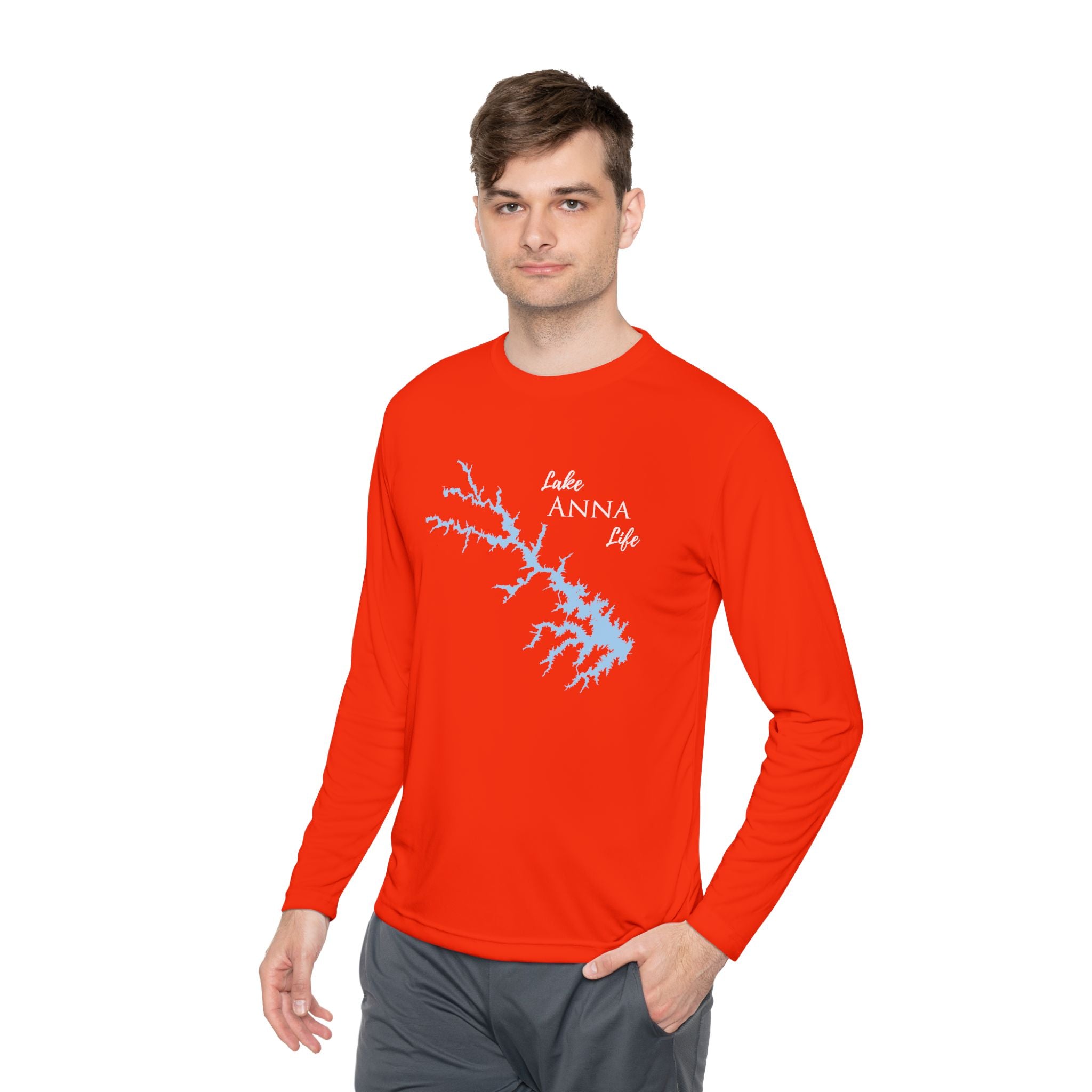 Lake Anna Life Dri-fit Boating Shirt – Breathable Material – Men's Long Sleeve Moisture Wicking Tee – Virginia Lake