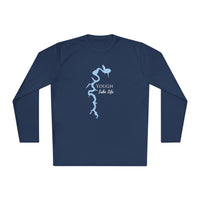 Yough Lake Life Dri-fit Boating Shirt – Youghiogheny River Lake - Breathable Material – Men's Long Sleeve Moisture Wicking Tee – Pennsylvania Lake