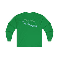 Lake Gaston Life Unisex Cotton Long Sleeve Tee - BACK PRINTED - North Carolina and Virginia Lake