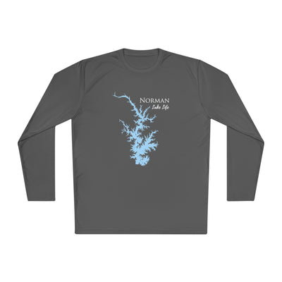 Norman Lake Life Dri-fit Boating Shirt – Breathable Material – Men's Long Sleeve Moisture Wicking Tee – North Carolina Lake