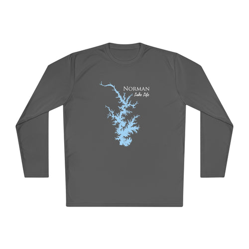 Norman Lake Life Dri-fit Boating Shirt – Breathable Material – Men's Long Sleeve Moisture Wicking Tee – North Carolina Lake