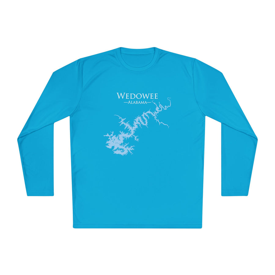 Wedowee Alabama Dri-fit Boating Shirt – Breathable Material – Men's Long Sleeve Moisture Wicking Tee – Alabama Lake
