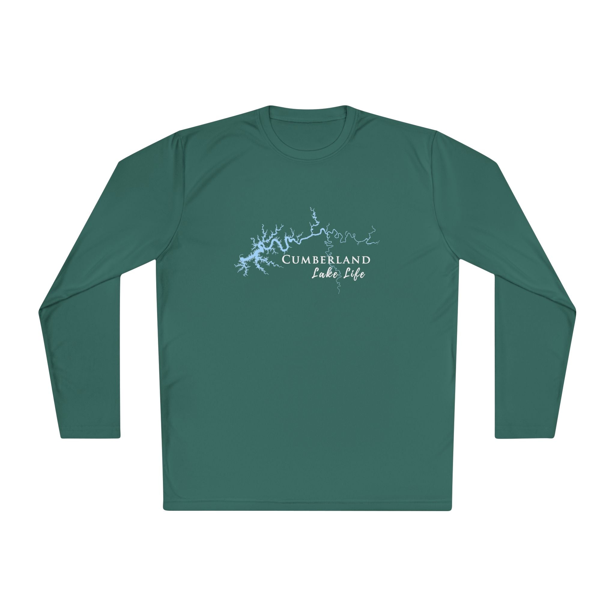 Oconee Lake Life Dri-fit Boating Shirt – Breathable Material – Men's Long Sleeve Moisture Wicking Tee – Georgia Lake