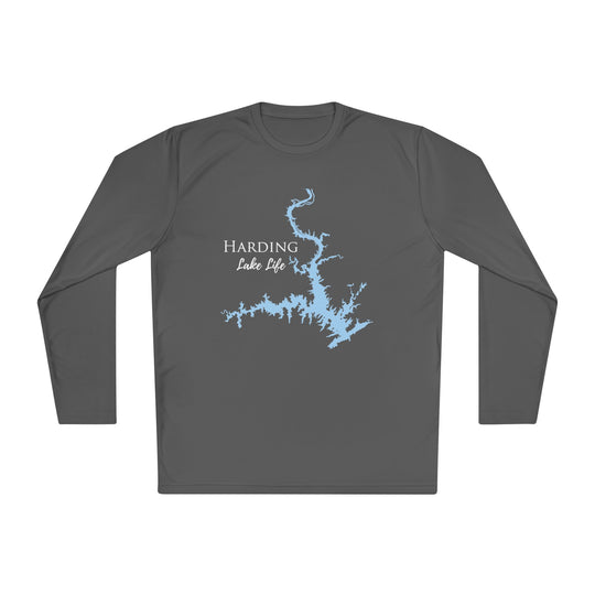 Harding Lake Life Dri-fit Boating Shirt – Breathable Material – Men's Long Sleeve Moisture Wicking Tee – Georgia Lake