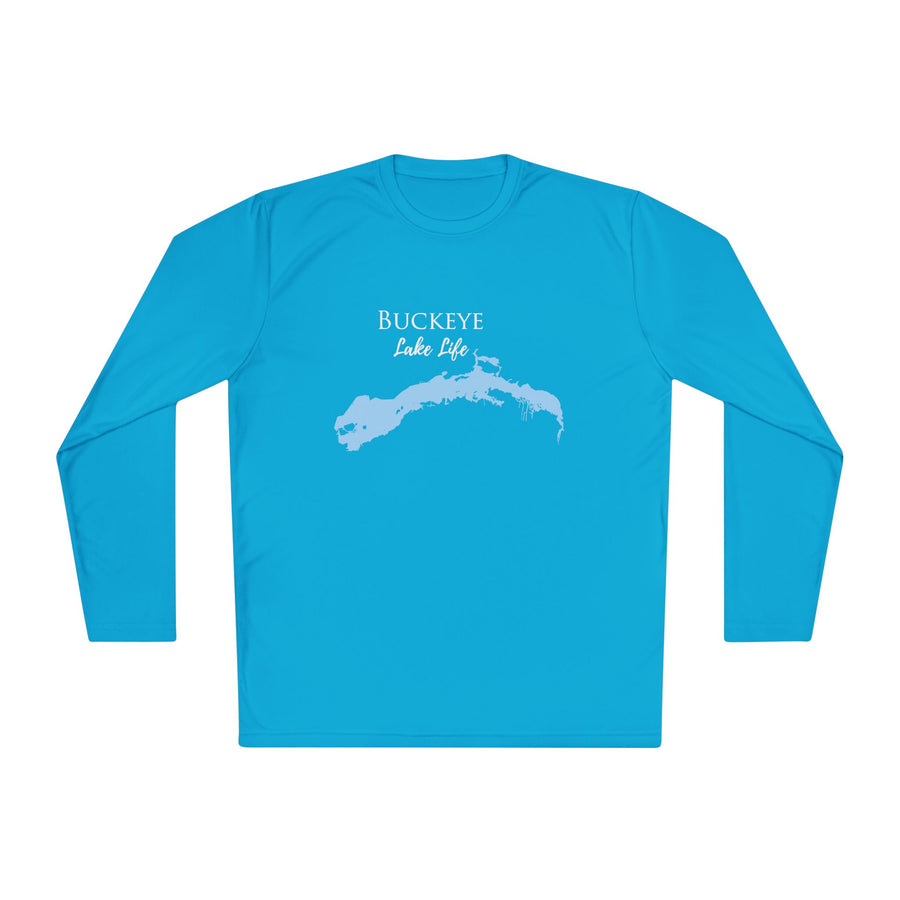 Buckeye Lake Life Dri-fit Boating Shirt – Breathable Material – Men's Long Sleeve Moisture Wicking Tee – Ohio Lake