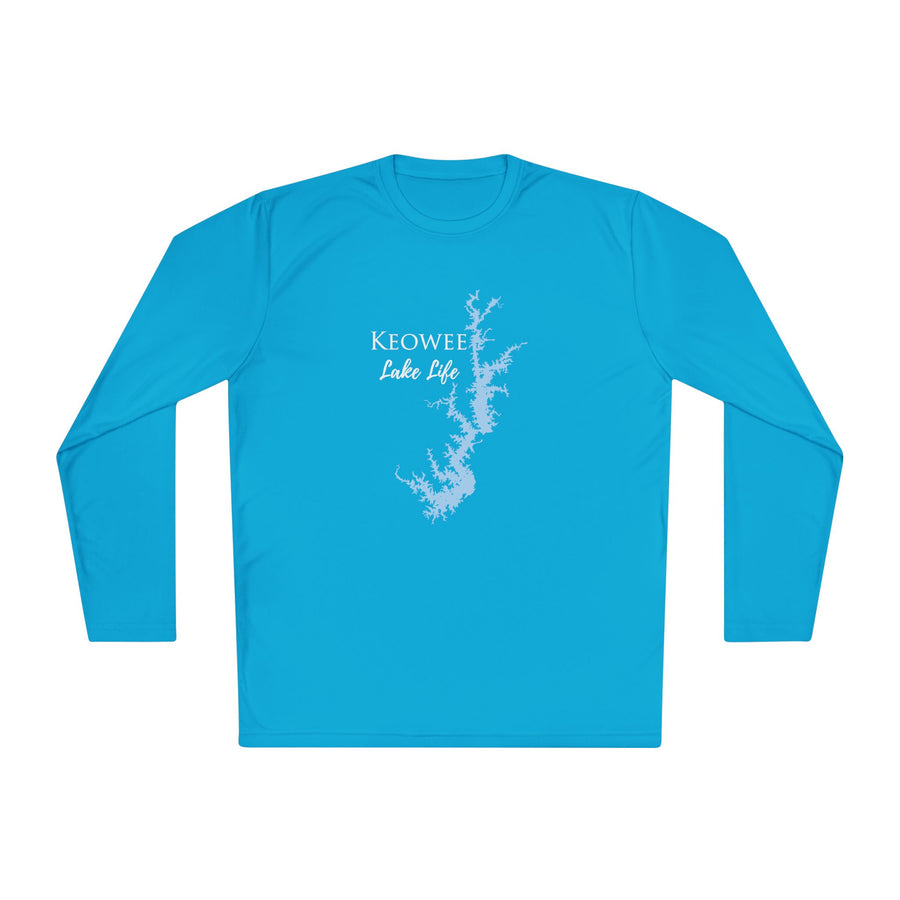 Keowee Lake Life Dri-fit Boating Shirt – Breathable Material – Men's Long Sleeve Moisture Wicking Tee – South Carolina Lake