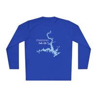 Harding Lake Life Dri-fit Boating Shirt – Breathable Material – Men's Long Sleeve Moisture Wicking Tee – Georgia Lake