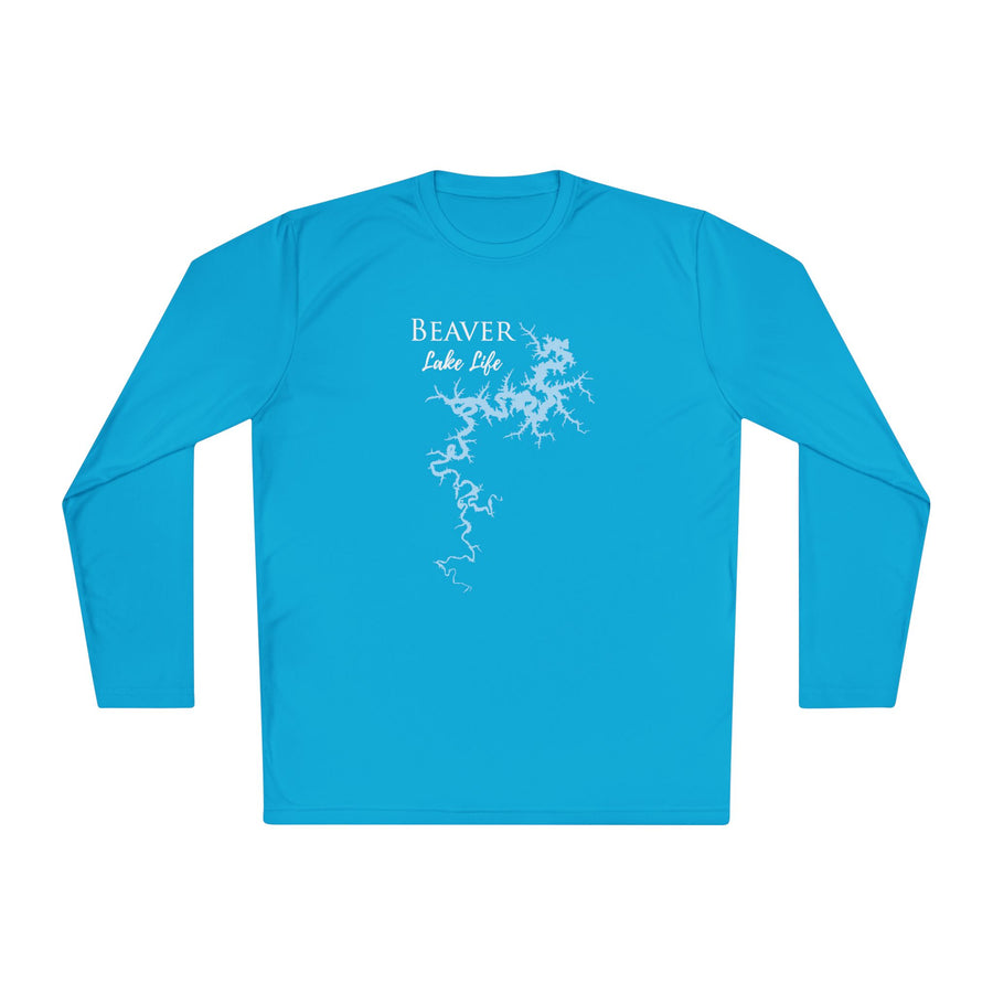 Beaver Lake Life Dri-fit Boating Shirt – Breathable Material – Men's Long Sleeve Moisture Wicking Tee – Arkansas Lake