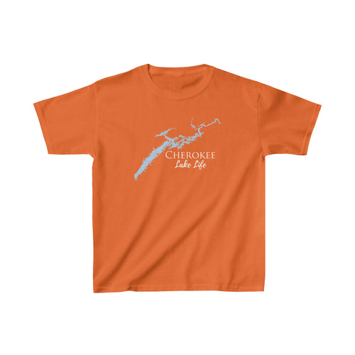 Cherokee Lake Life - Kids Heavy Cotton Youth Tee - Tennessee Lake
