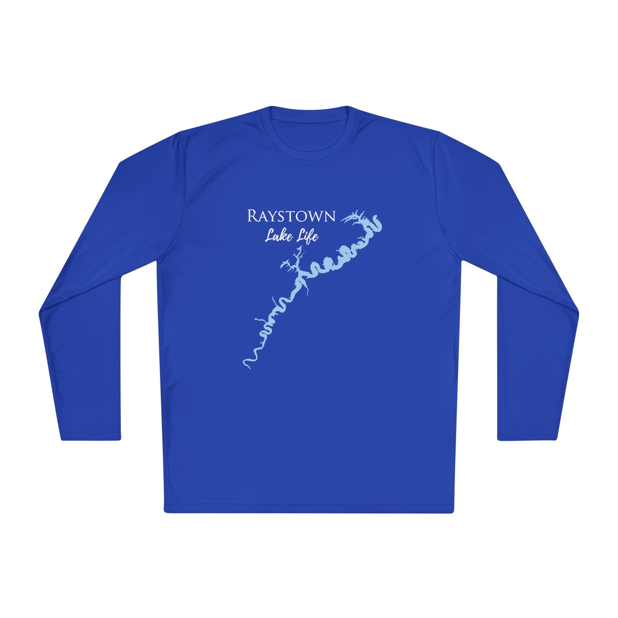 Raystown Lake Life Dri-fit Boating Shirt – Breathable Material – Men's Long Sleeve Moisture Wicking Tee – Pennsylvania Lake