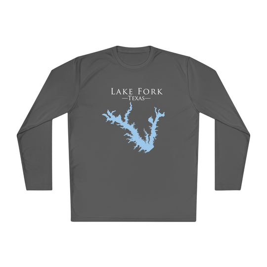 Lake Fork Texas Dri-fit Boating Shirt – Breathable Material – Men's Long Sleeve Moisture Wicking Tee – Texas Lake