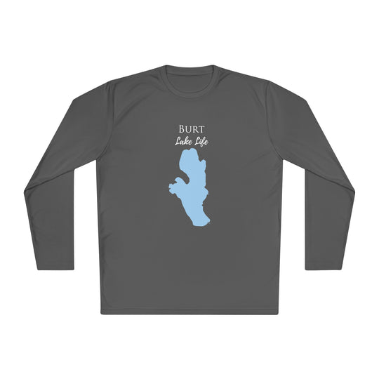 Burt Lake Life Dri-fit Boating Shirt – Breathable Material – Men's Long Sleeve Moisture Wicking Tee – Michigan Lake