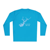 Lanier Lake Life Dri-fit Boating Shirt – Breathable Material – Men's Long Sleeve Moisture Wicking Tee – Georgia Lake
