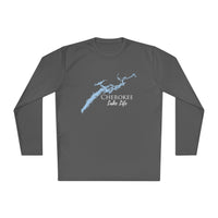 Cherokee Lake Life Dri-fit Boating Shirt – Breathable Material – Men's Long Sleeve Moisture Wicking Tee – Tennessee Lake